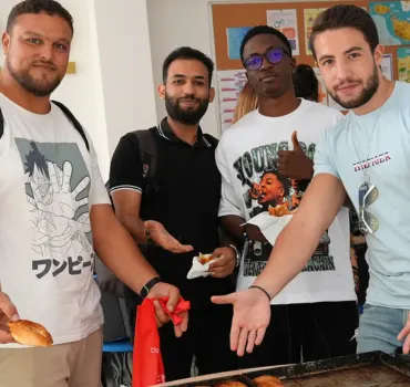 New international students networking during Orientation Day at Ascencia Malta